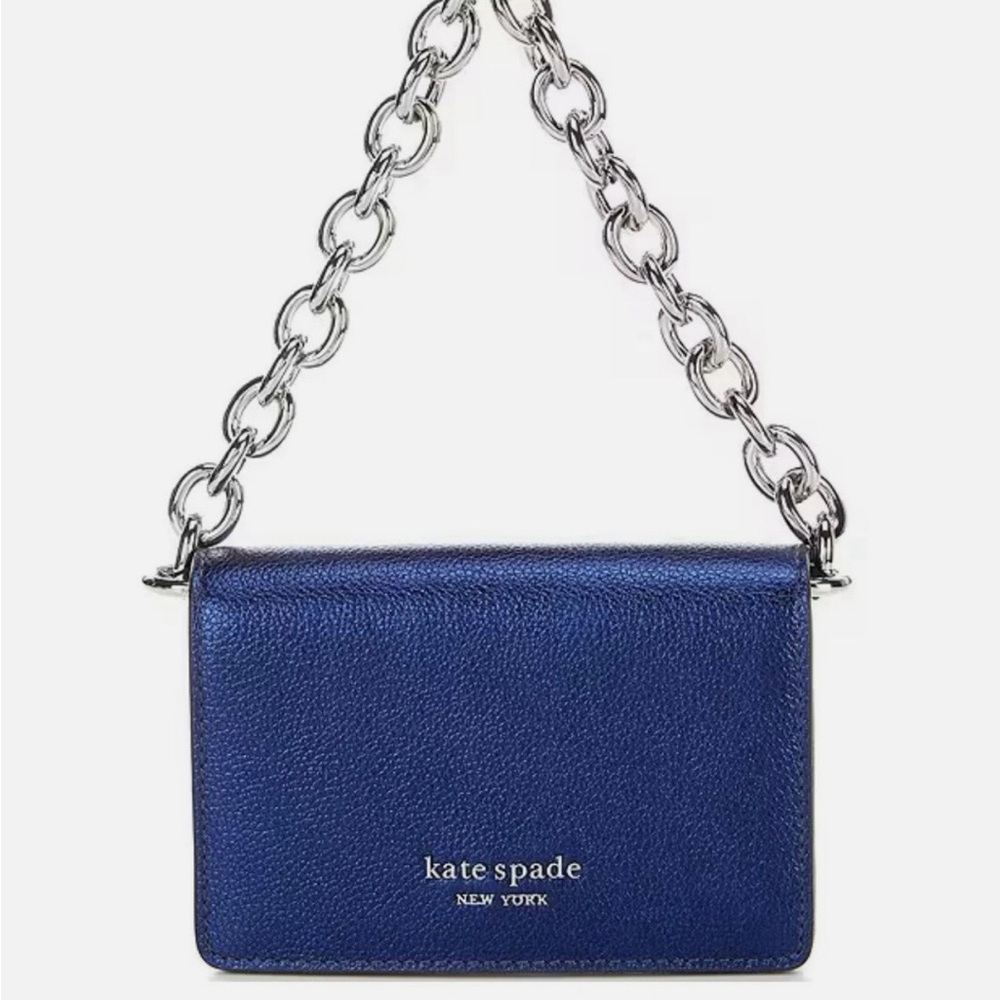Kate Spade Natasha Metallic Chain
Card Case Crossbody Original
Packaging NWOT